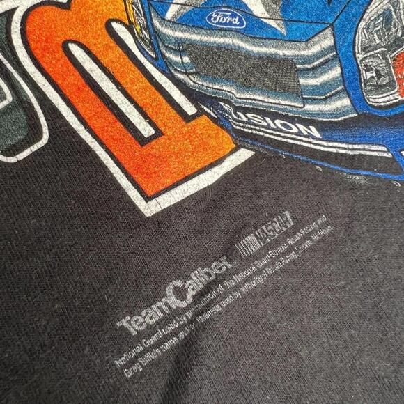 Vintage Greg Biffle #16 NASCAR T-Shirt Men’s M Black Hanes Beefy-T Racing Tee - Picture 4 of 7